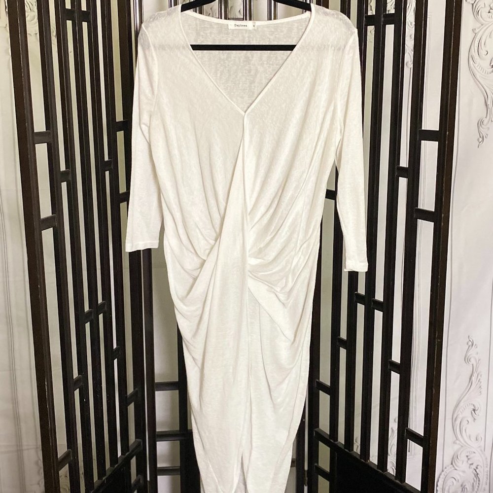 Daphnea White Coverup